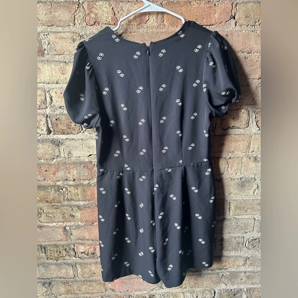 Ann Taylor Black and White Floral Romper